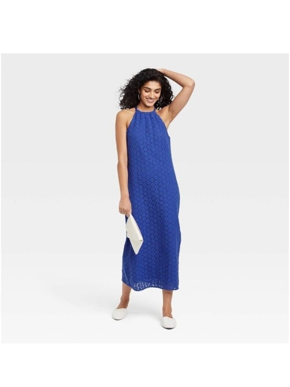 A New Day Sleeveless Lace Dress Cobalt Blue- XL NWT